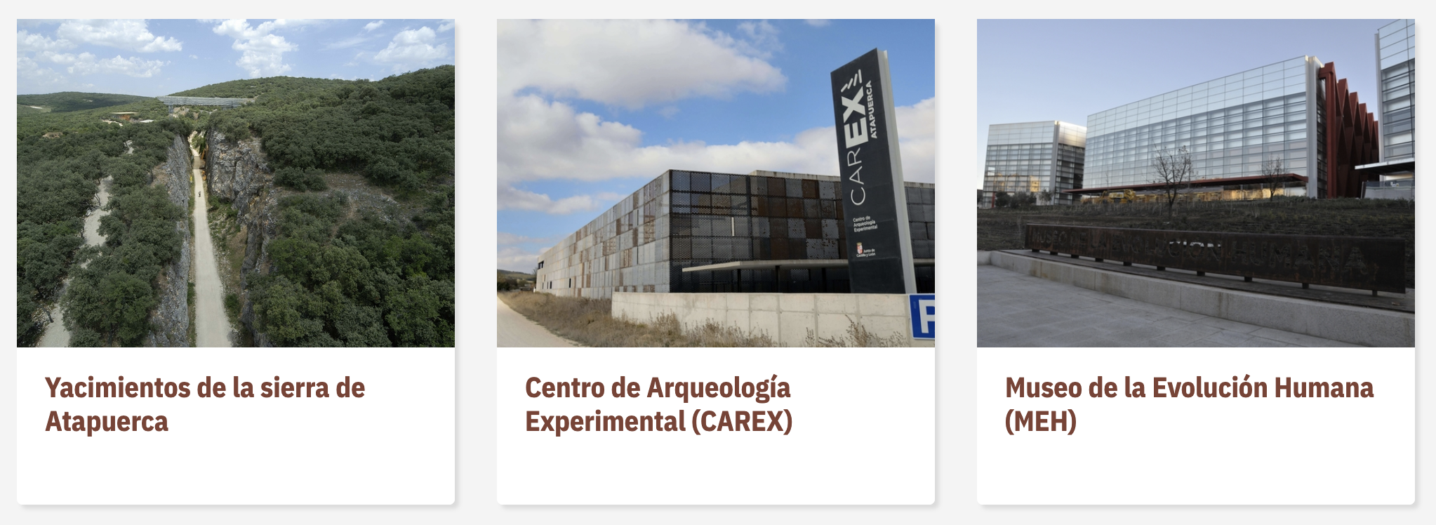 Tipos de Visitas a atapuerca